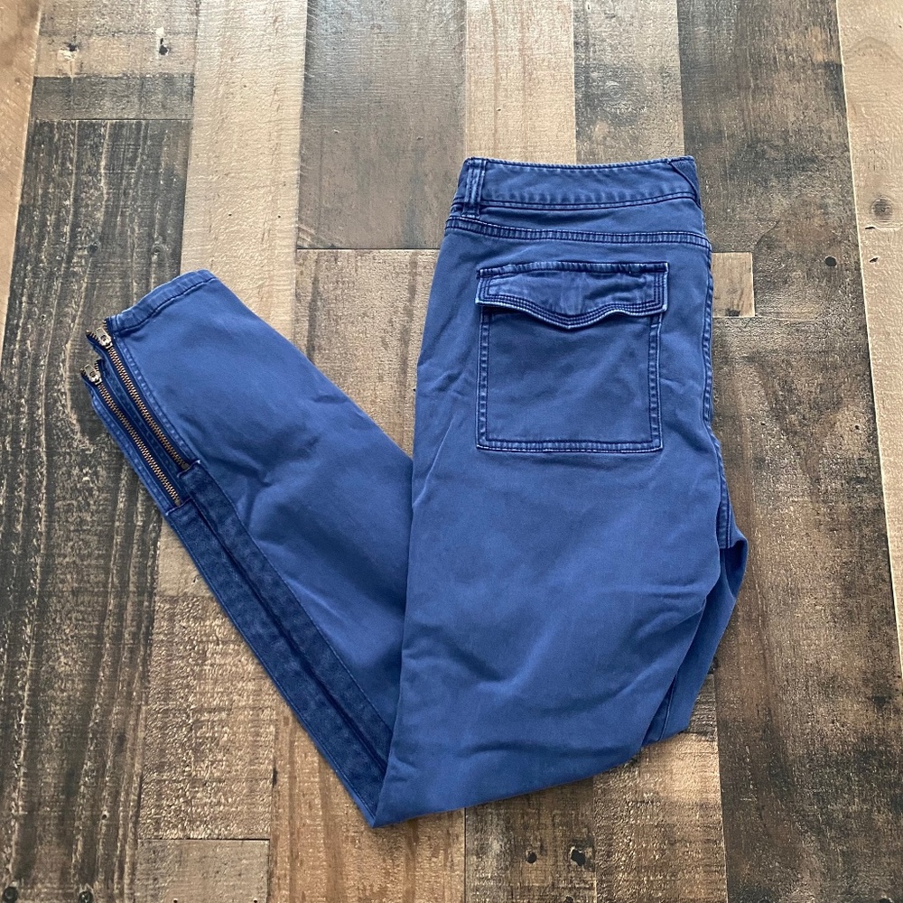 FINAL PRICE Vineyard Vines Blue Garment Dyed Skinny Cargo Pants